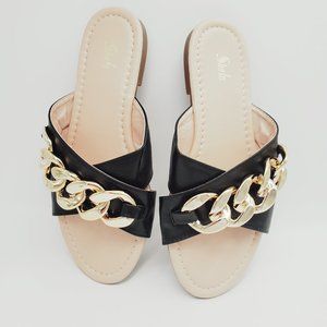Gold Chain Sandals